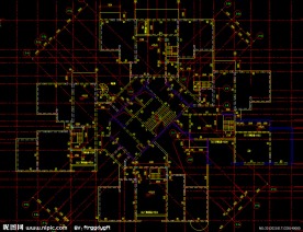 黄埔雅苑 机房层结构平面