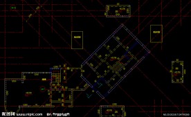 黄埔雅苑 住宅屋架层结构平面
