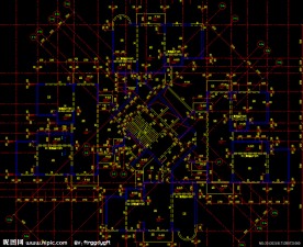黄埔雅苑 住宅标准层结构平面