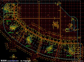 黄埔雅苑 地下一层结构平面