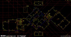 黄埔雅苑 住宅屋架层结构平面