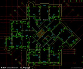 黄埔雅苑 住宅楼二层梁 板配筋图