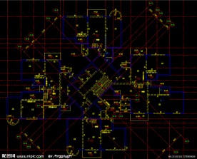 黄埔雅苑 标准层结构平面