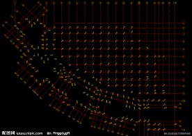 黄埔雅苑 地下二层至二层柱索引图