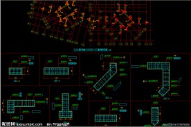 黄埔雅苑 标高 墙及暗柱配筋图