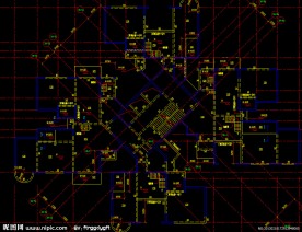 黄埔雅苑 标准层结构平面