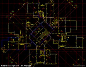 黄埔雅苑 住宅屋顶结构平面