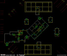 黄埔雅苑 屋顶构架层梁配筋图
