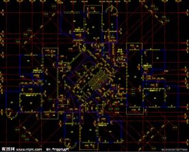 黄埔雅苑 标准层结构平面