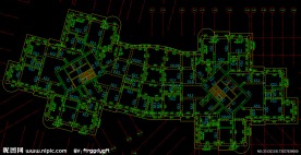 黄埔雅苑 住宅楼二层梁 板配筋图