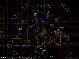 黄埔雅苑 标准层结构平面