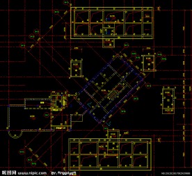 黄埔雅苑 屋顶构架层结构平面