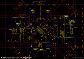 黄埔雅苑 标准层结构平面