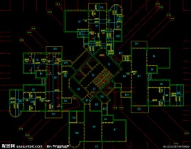 黄埔雅苑 标准层 板配筋图