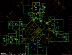 黄埔雅苑 标准层 板配筋图