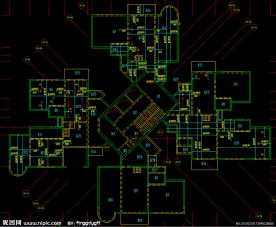 黄埔雅苑 标准层 板配筋图