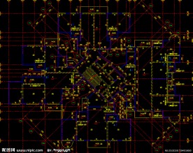 黄埔雅苑 标准层结构平面