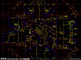 黄埔雅苑 标准层结构平面