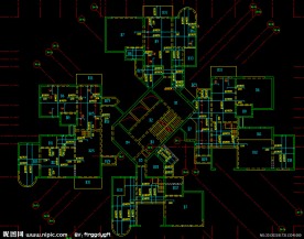 黄埔雅苑 标准层 板配筋图