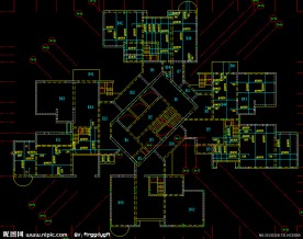 黄埔雅苑 屋顶层板配筋图