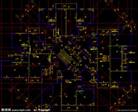 黄埔雅苑 标准层结构平面