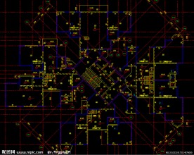 黄埔雅苑 标准层结构平面