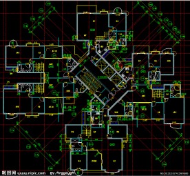 黄埔雅苑 住宅楼二十九层平面