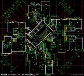黄埔雅苑 住宅楼二十七层平面