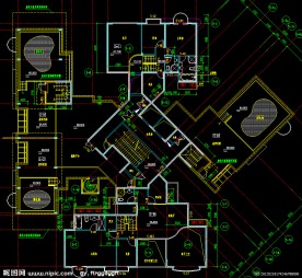 黄埔雅苑 住宅楼屋顶层平面