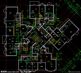黄埔雅苑 住宅楼二十二层平面