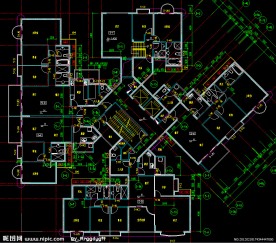 黄埔雅苑 住宅楼标准层平面