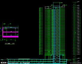 黄埔雅苑 住宅楼剖面图