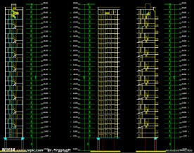 黄埔雅苑 住宅楼剖面图