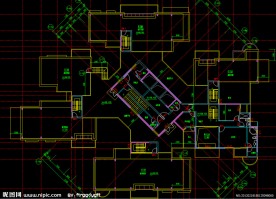 黄埔雅苑 住宅楼屋顶层平面