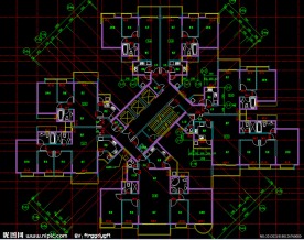 黄埔雅苑 住宅楼二十八层平面