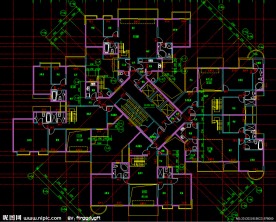 黄埔雅苑 住宅楼三十二层平面