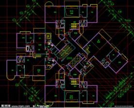 黄埔雅苑 5座住宅二十二层平面