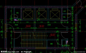 黄埔雅苑 机房层 水箱层 标准层平面放大图