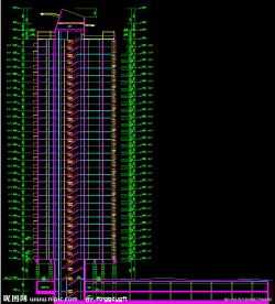 黄埔雅苑 住宅楼剖面图