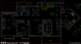 黄埔雅苑 标准层单元放大图