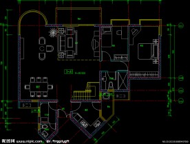黄埔雅苑 标准层单元放大图