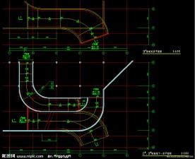 黄埔雅苑 地下一层坡道平面