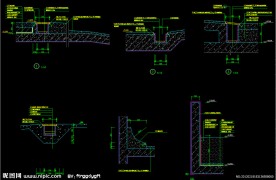 黄埔雅苑 夹层 首层筒体放大平面图