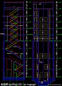 黄埔雅苑 管井剖面图