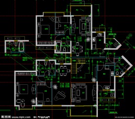 黄埔雅苑 单元放大平面图