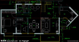 黄埔雅苑 单元放大平面图