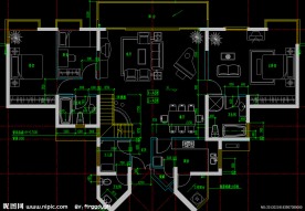黄埔雅苑 单元平面放大图