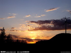内蒙古草原夕阳