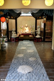 高清中国式茶会所一角