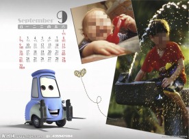 儿童摄影日历模板